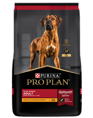 Purina® Pro Plan® Adulto Razas Grande, Alimento Seco OptiHealth Pollo, bulto de 10kg