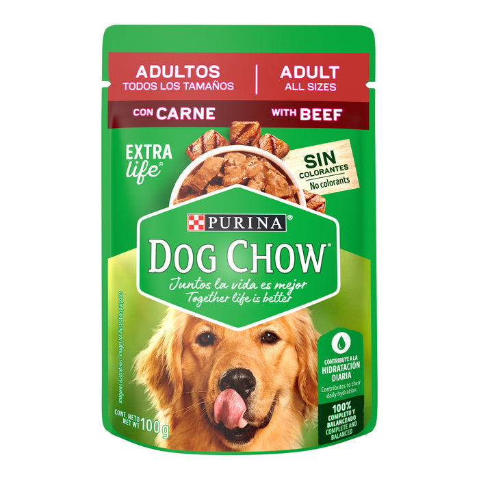 Dog Chow® Mix de Pollo y Carne Alimento húmedo Adultos todos los tamaños (paquete de 20 sobres)