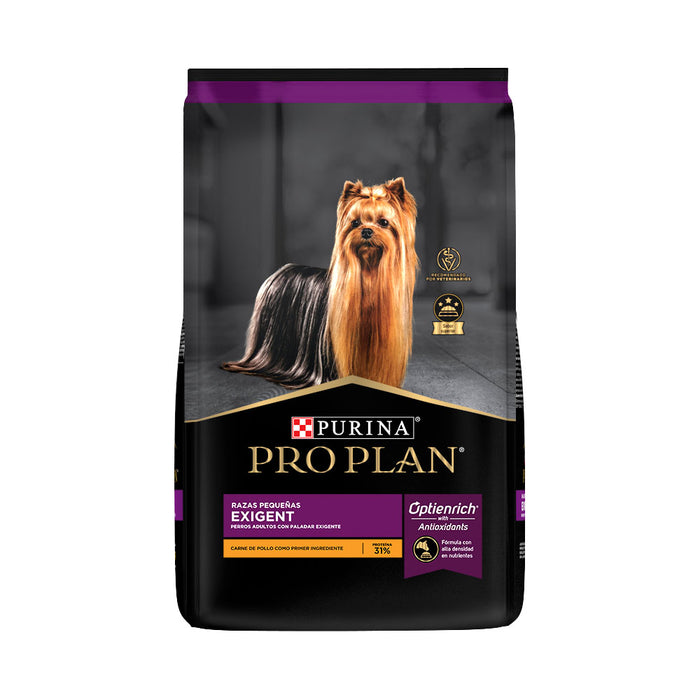 Purina® Pro Plan® Exigent Razas Pequeñas, Alimento Seco OptiEnrich Pollo, bulto de 7.5kg