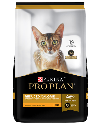 Purina® Pro Plan® Gato Reduced Calorie, Alimento Seco OptiFit Pollo, bulto de 3kg