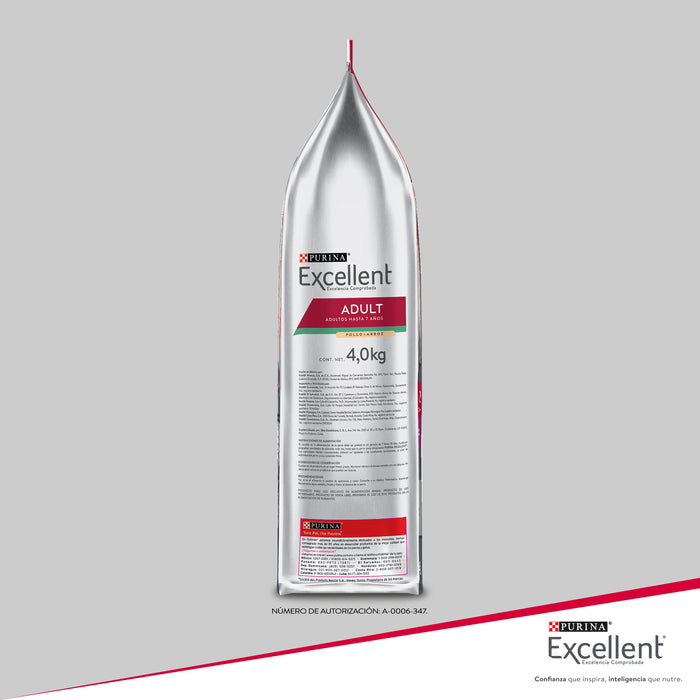 Purina® Excellent® Complete Pollo y Arroz, Alimento Seco Adultos, bulto de 20kg