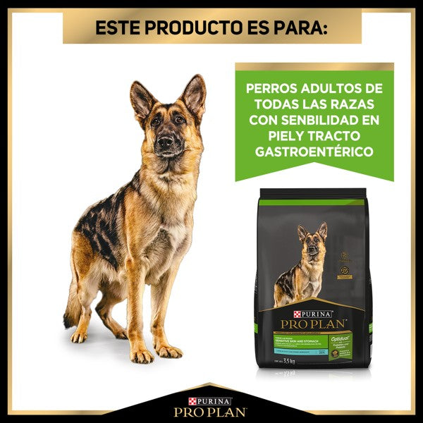 PURINA® PRO PLAN®SENSITIVE SKIN AND STOMACH PERRO TODAS LAS RAZAS 3.5 KG