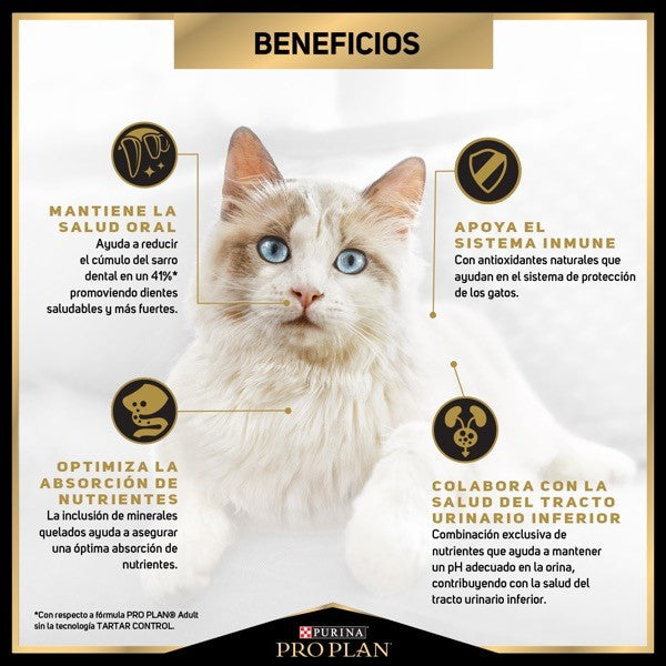 Purina® Pro Plan® Gato Adulto, Alimento Seco OptiPrebio Pollo, bulto de 3kg