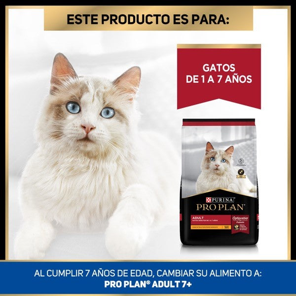 Purina® Pro Plan® Gato Adulto, Alimento Seco OptiPrebio Pollo, bulto de 7.5kg