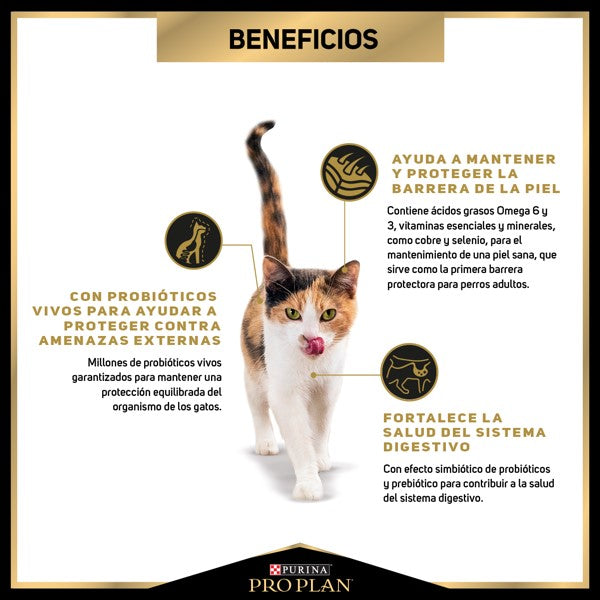 PURINA ®PRO PLAN® SENSITIVE SKIN AND STOMACH GATO  TODAS LAS RAZAS 3 KG