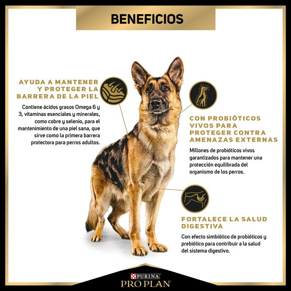 PURINA® PRO PLAN®SENSITIVE SKIN AND STOMACH PERRO TODAS LAS RAZAS 3.5 KG