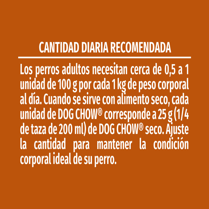 Purina  Dog Chow Sabrosobre Cordero Alimento Húmedo Adultos Todos Los Tamaños (paquete de 20 sobres)