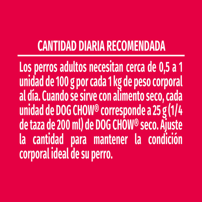 Purina® Dog Chow® Pollo Alimento Húmedo Adultos Todos Los Tamaños (paquete de 20 sobres)
