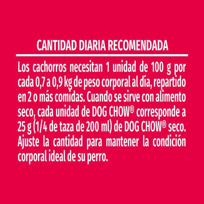 Purina® Dog Chow® Pollo Alimento húmedo cachorros (paquete de 20 sobres)