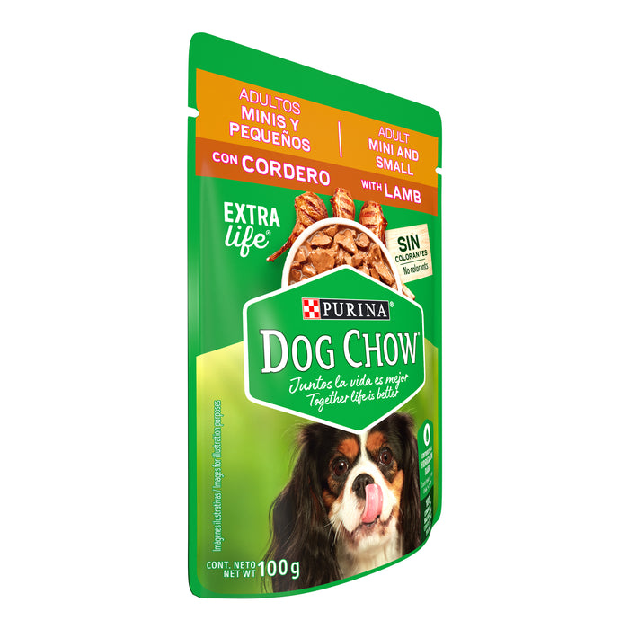 Purina® Dog Chow® Carne Alimento húmedo Adultos minis y pequeños (paquete de 20 sobres)