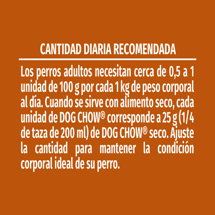 Purina® Dog Chow® Carne Alimento húmedo Adultos minis y pequeños (paquete de 20 sobres)