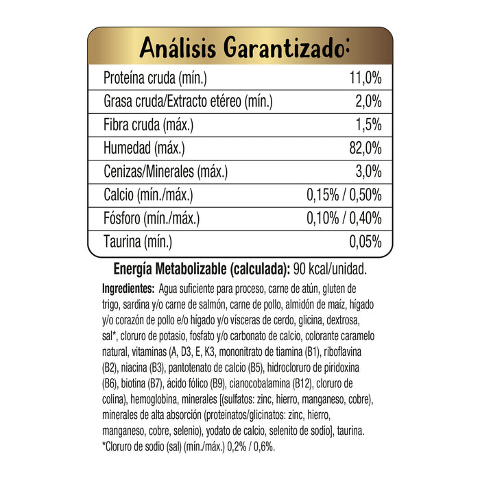 Purina® Fancy Feast® Goulash Atún Alimento Húmedo para gatos adultos, (paquete con 12 sobres)