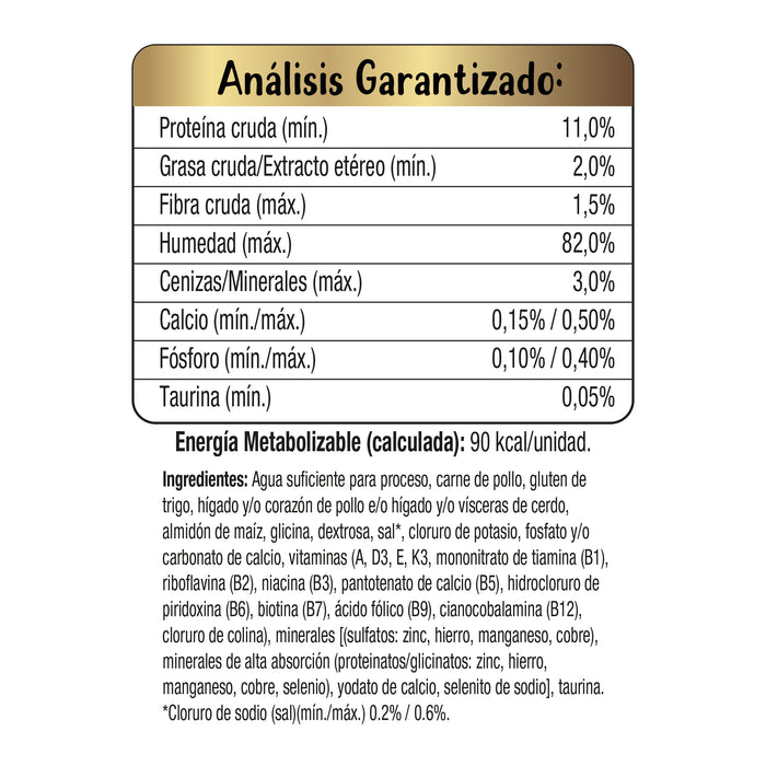 Purina® Fancy Feast® Petit Filets Pollo Alimento Húmedo para gatos adultos (paquete de 12 sobres)