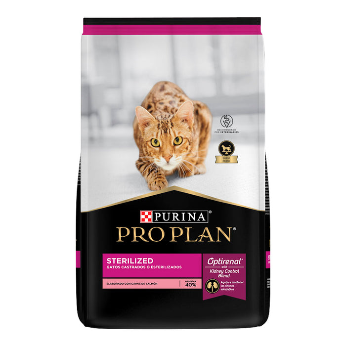 Purina® Pro Plan® Gato Sterilized, Alimento Seco OptiRenal Pollo, bulto de 7.5kg